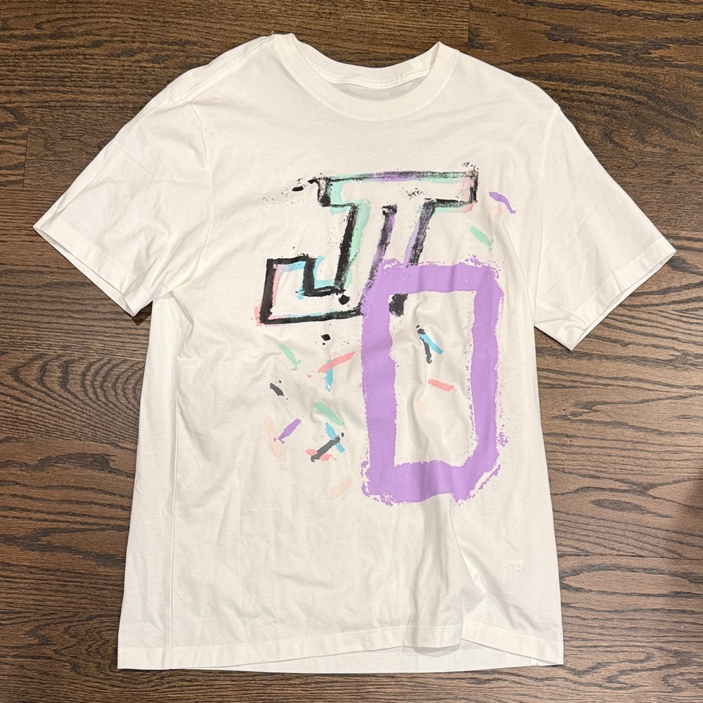 Jordan White T-Shirt with Red Logo